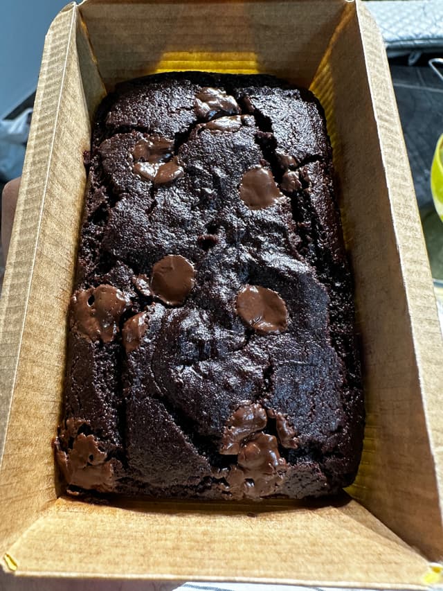 Eggless chocolate loaf cake
